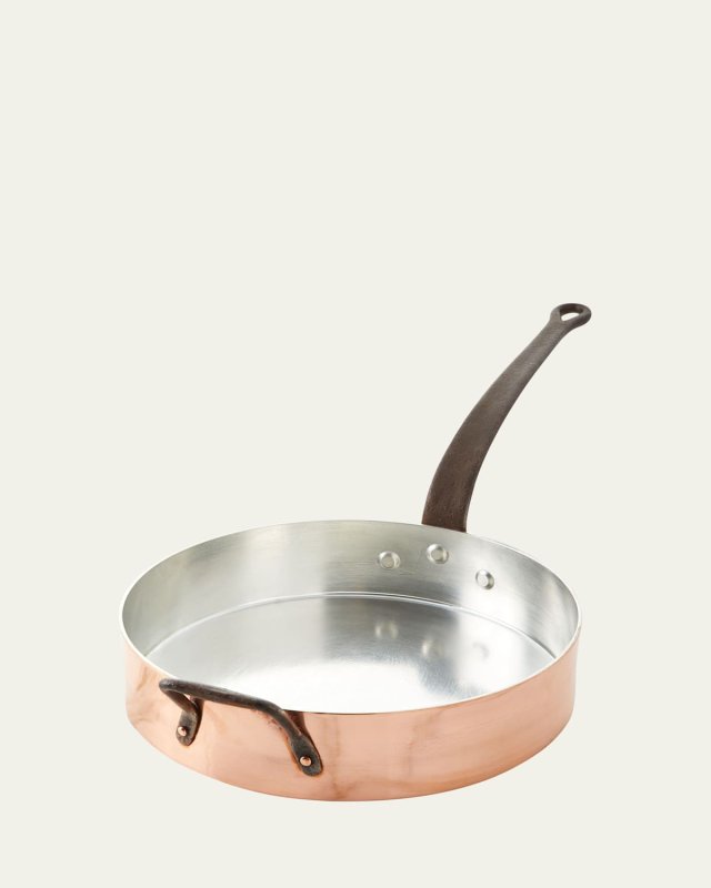 Solid Copper Tin-Lined Saute Pan